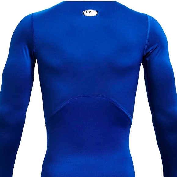 Under Armour Men's Armour HeatGear Compression Long-Sleeve T-Shirt , Royal Blue - Picture 3 of 11